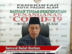 Perkembangan Positif Covid-19 di Pagar Alam 1 sembuh 2 kasus baru