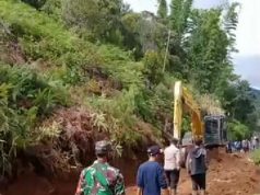Tanah Longsor Landa Desa Tanjung Raya Muara Enim