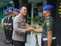 Bangun Komunikasi dan Koordinasi, Kapolres Muba Kunjungi Subdenpom Persiapan Sekayu