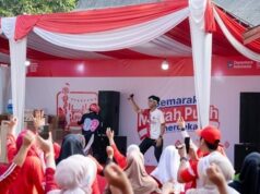 Semarak Merah Putih Kemerdekaan Dipusatkan di Desa Ibru, BRI Hadirkan Layanan Gratis hingga Doorprize